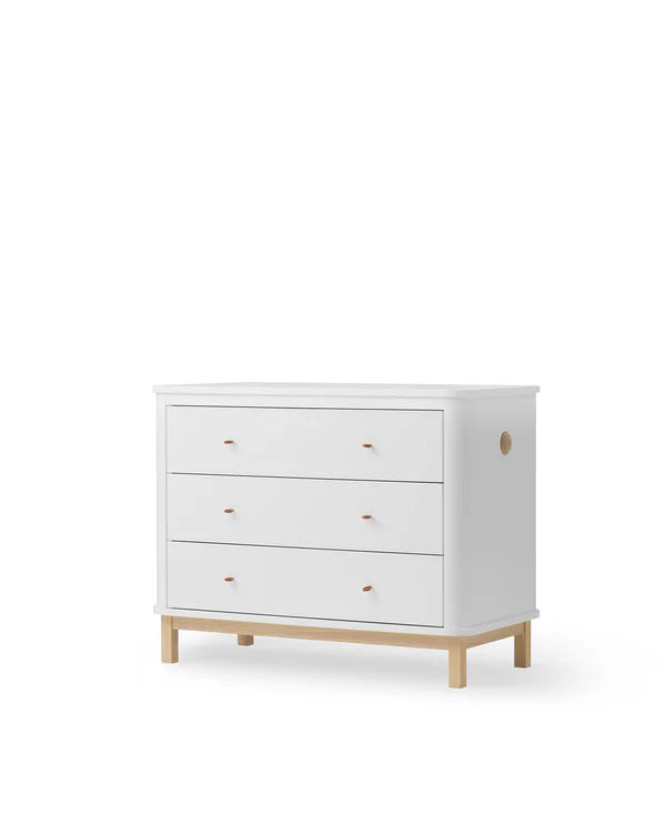 Oliver Furniture - Commode Wood 3 Laden | White/Oak