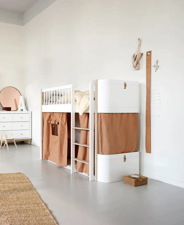 Gordijn Wood Mini+ Bed Caramel