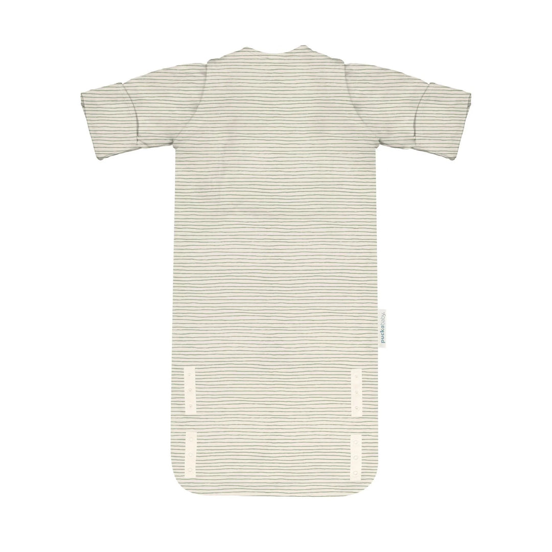 Puckababy - Slaapzak The Bag Newborn 0-6m 1.0 TOG | Cotton Green Stripes