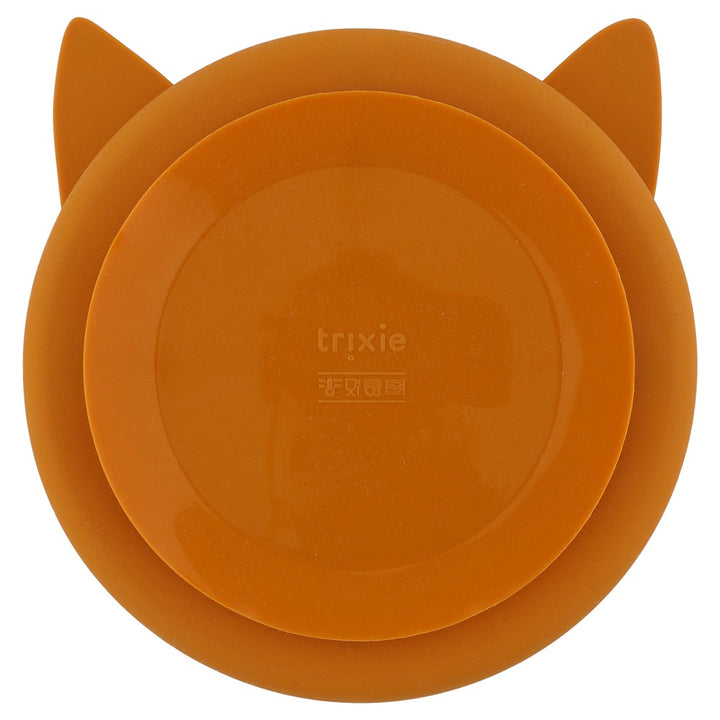 Trixie siliconen bord Mr. Fox met vakjes en zuignap - ideaal voor kinderen