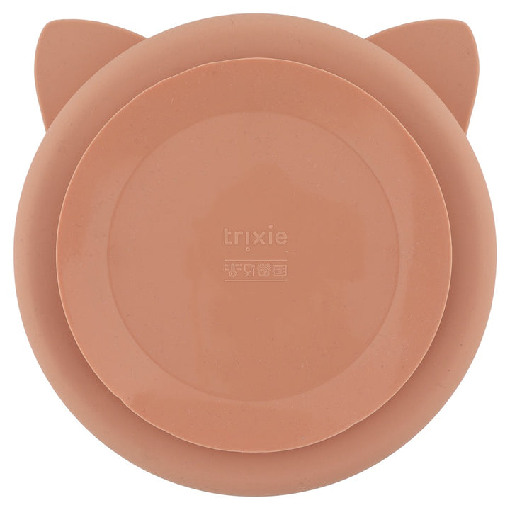 Trixie siliconen bord Mrs. Cat met vakjes en zuignap - ideaal voor kinderen