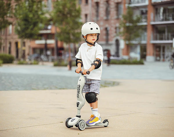 Scoot & Ride - Knie- en elleboogbeschermers XXS | Steel