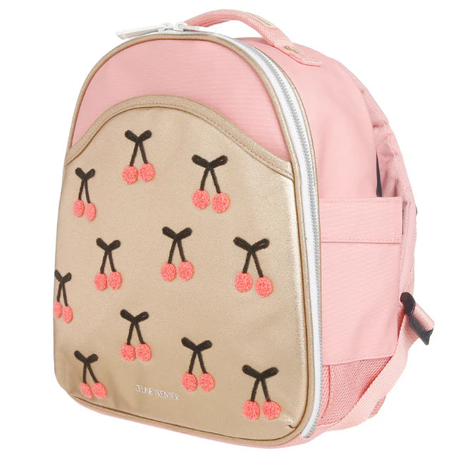 Ralphie kleuterrugzak met kersenprint – Jeune Premier Cherry Pompon
