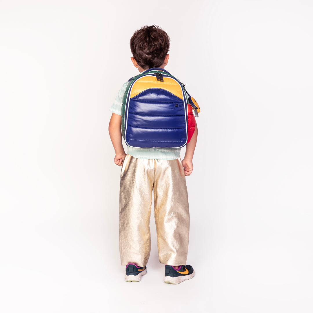 Kinder rugzak met pufferlook en kleurrijke print – Ralphie Puffer Pop
