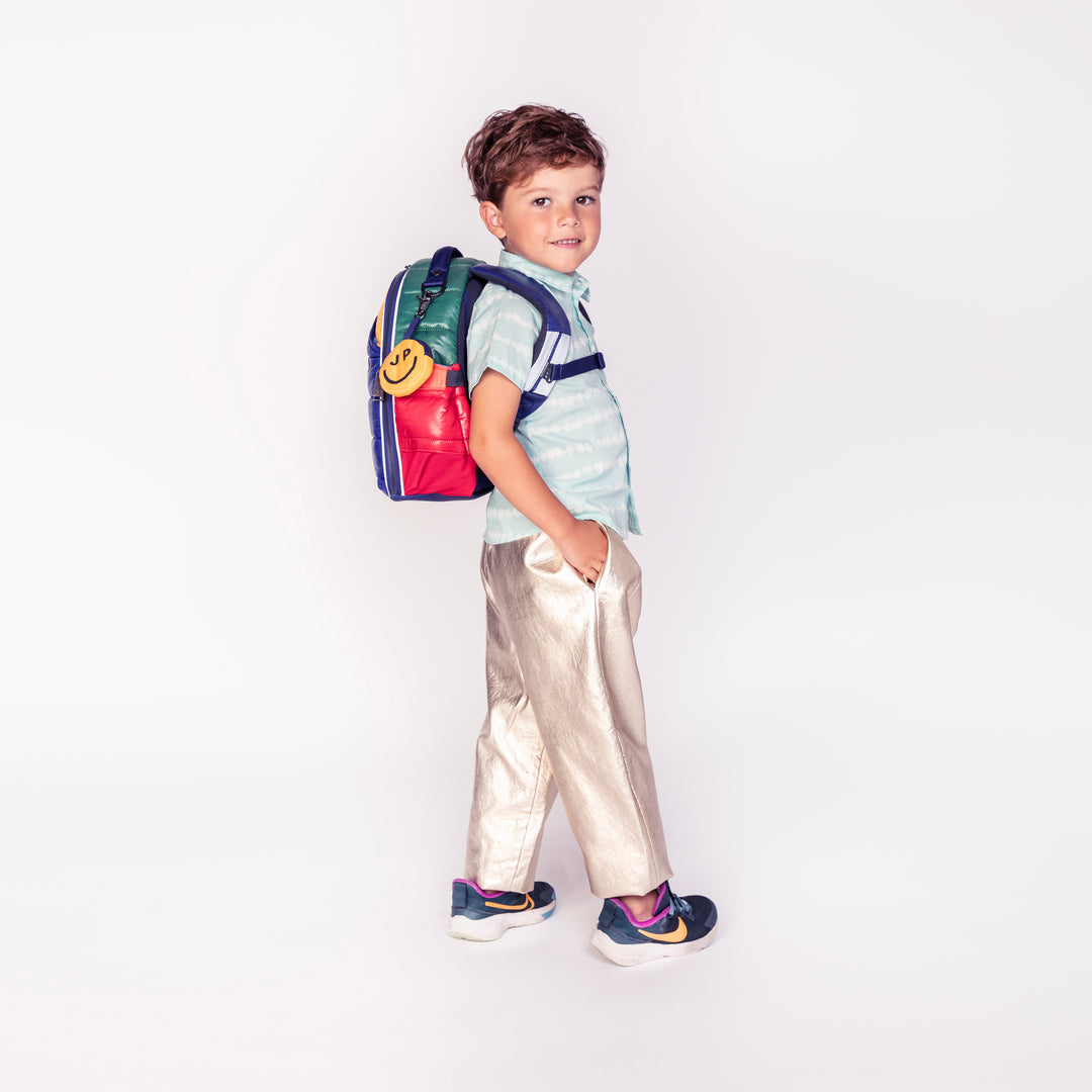 Kinder rugzak met pufferlook en kleurrijke print – Ralphie Puffer Pop