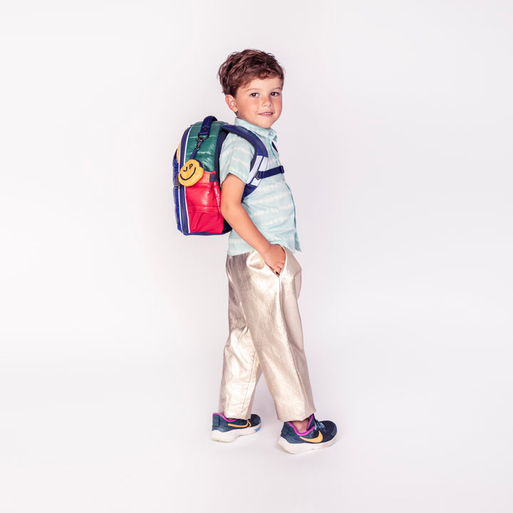 Kinder rugzak met pufferlook en kleurrijke print – Ralphie Puffer Pop