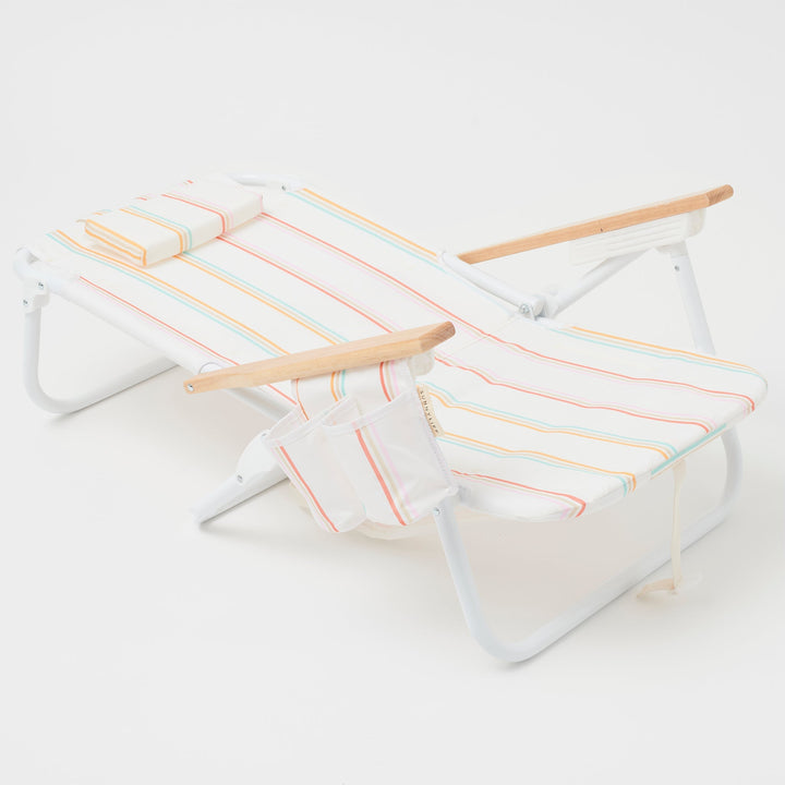 Sunnylife Luxe Rio Sun Multi Stripe strandstoel met koelvak