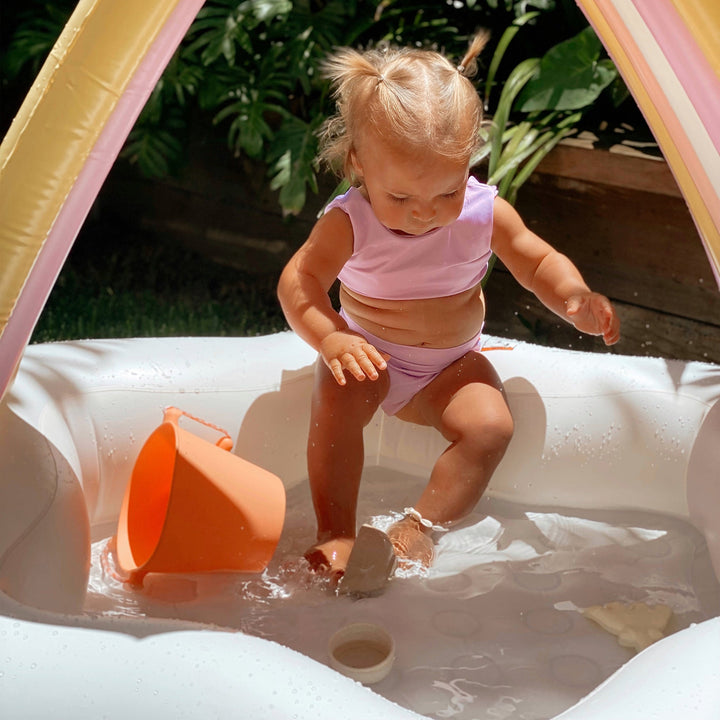 Sunnylife Princess Swan Multi zwembad met zonnescherm en comfortabele bodem