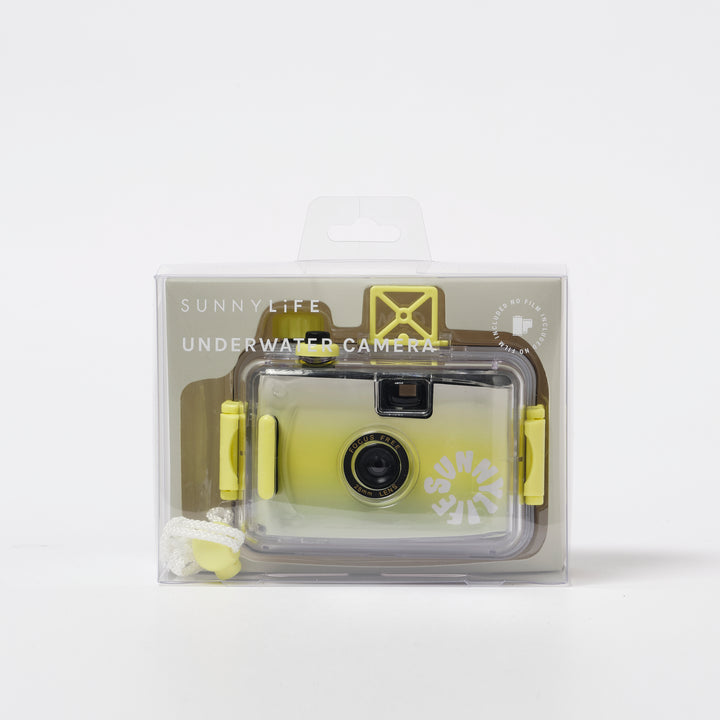 Sunnylife onderwatercamera in citruskleur met waterdichte behuizing