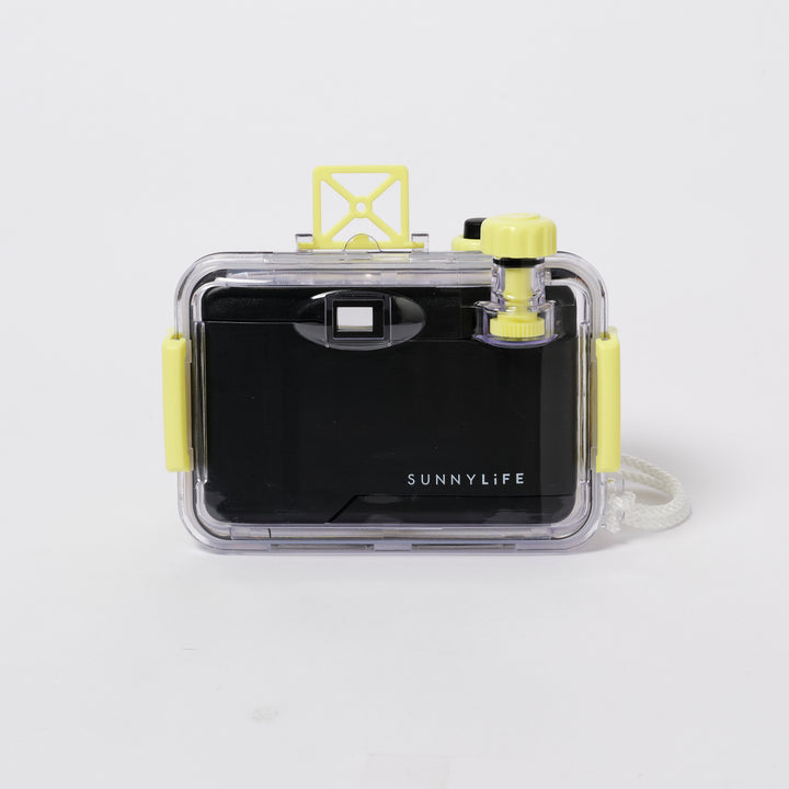 Sunnylife onderwatercamera in citruskleur met waterdichte behuizing