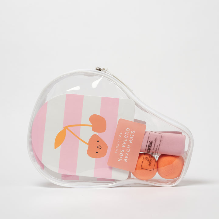 Sunnylife strandpaletten met klittenband en pastel kersendesign in rits-etui
