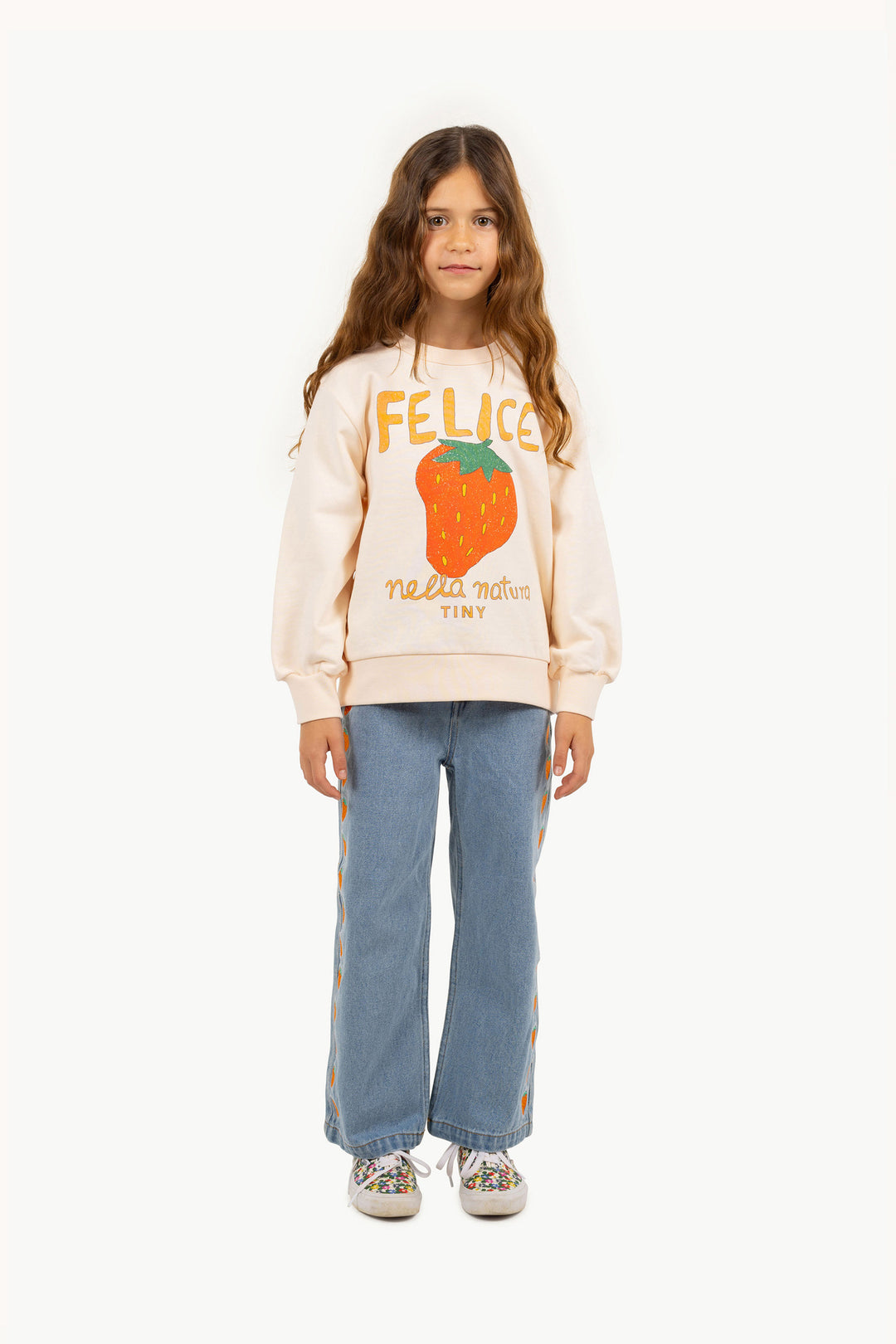 Sweater Graphic Nella Natura Light Cream