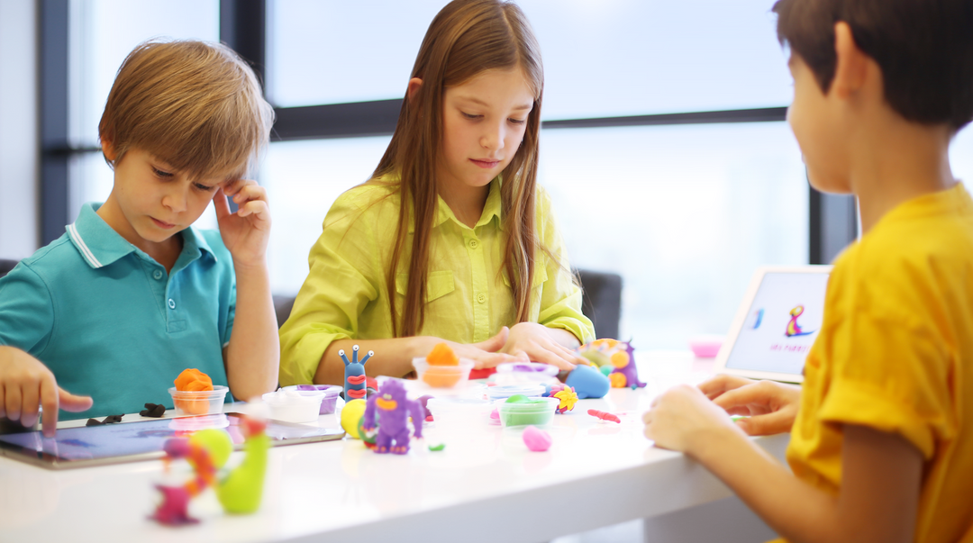 Hey Clay Starterset Klei Bijoux Rings Flower met 3 potjes in diverse kleuren