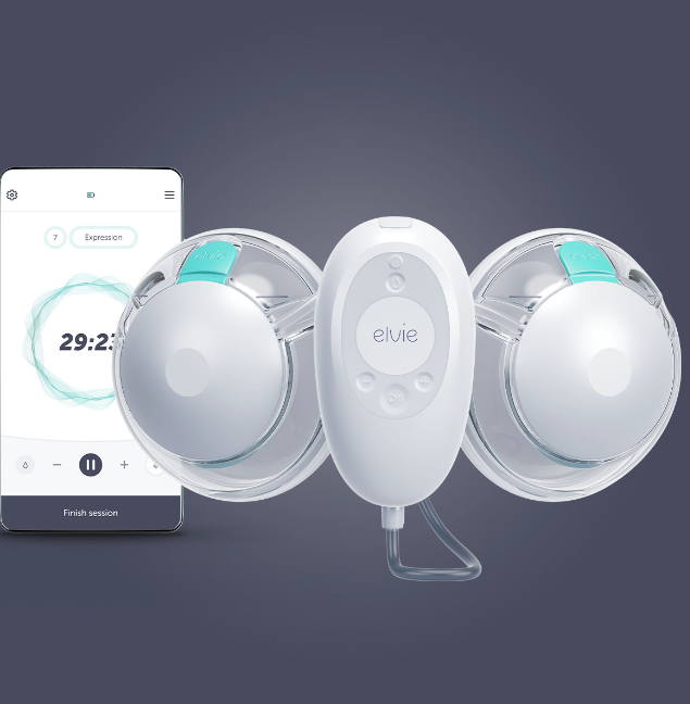 Elvie Stride 2.0 Double elektrische borstpomp met siliconen cups en appbediening
