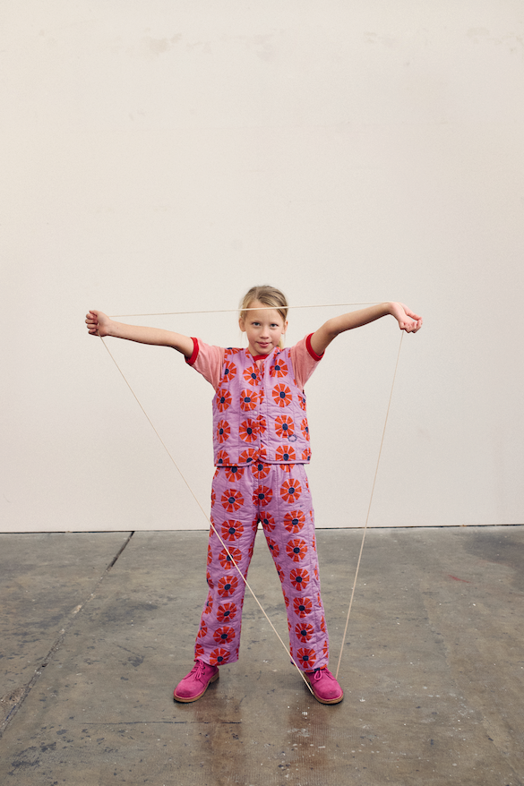 Bobo Choses - Debardeur Kaleidoscope Quilted Woven All Over Offwhite