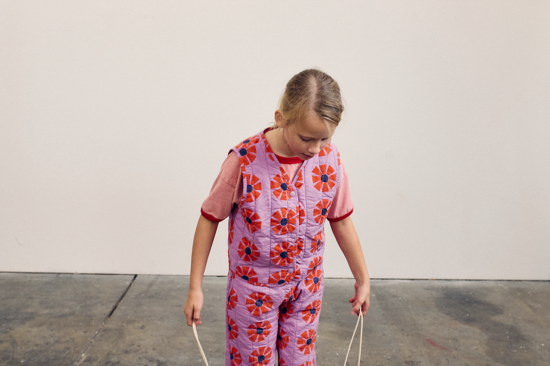 Bobo Choses - Debardeur Kaleidoscope Quilted Woven All Over Offwhite