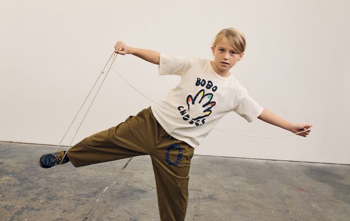 Bobo Choses - Broek Tic Tac Toe Cargo Woven Khaki