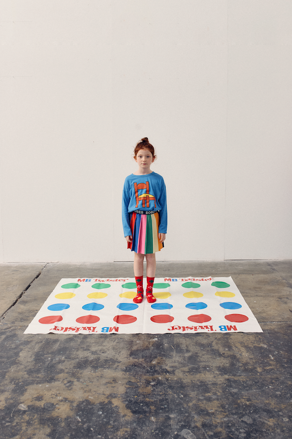 Bobo Choses - Rok Bobo Color Bock Pleated Multi