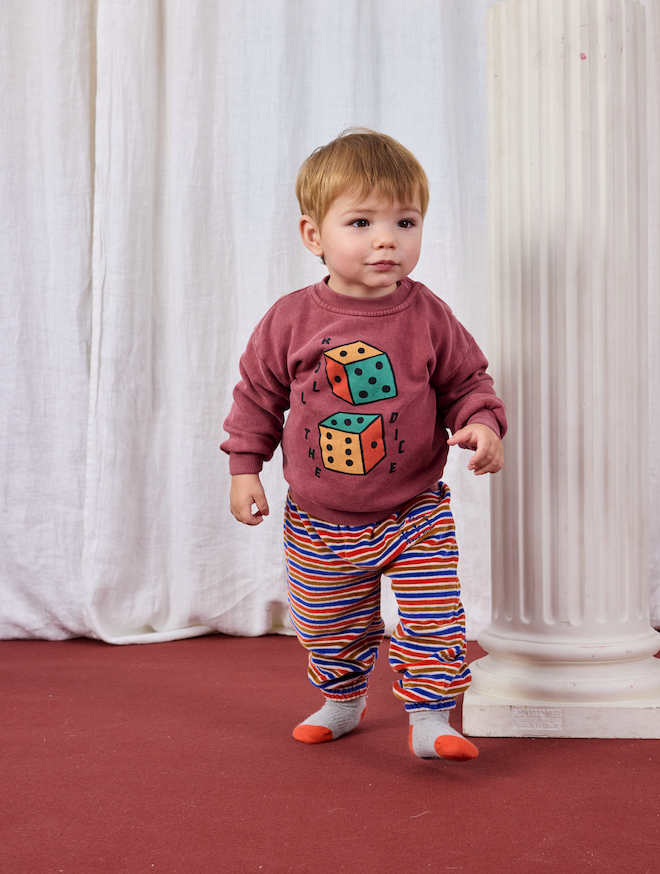 Bobo Choses - Sweater Baby Doggy Mate All Over Offwhite