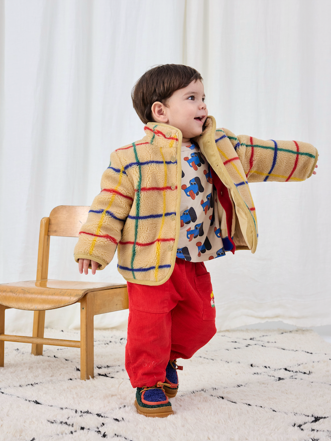 Bobo Choses - Broek Baby Bobo Choo Choo Corduroy Red