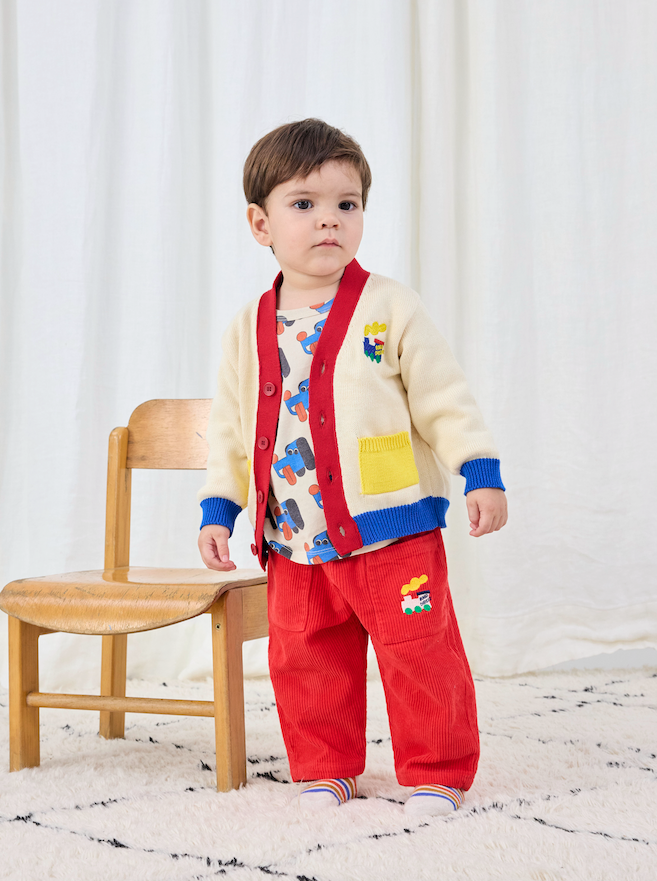 Bobo Choses - Broek Baby Bobo Choo Choo Corduroy Red