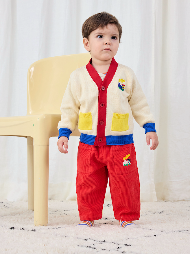 Bobo Choses - Broek Baby Bobo Choo Choo Corduroy Red