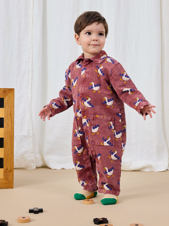 Bobo Choses - Salopette Baby La Oca Woven All Over Brown