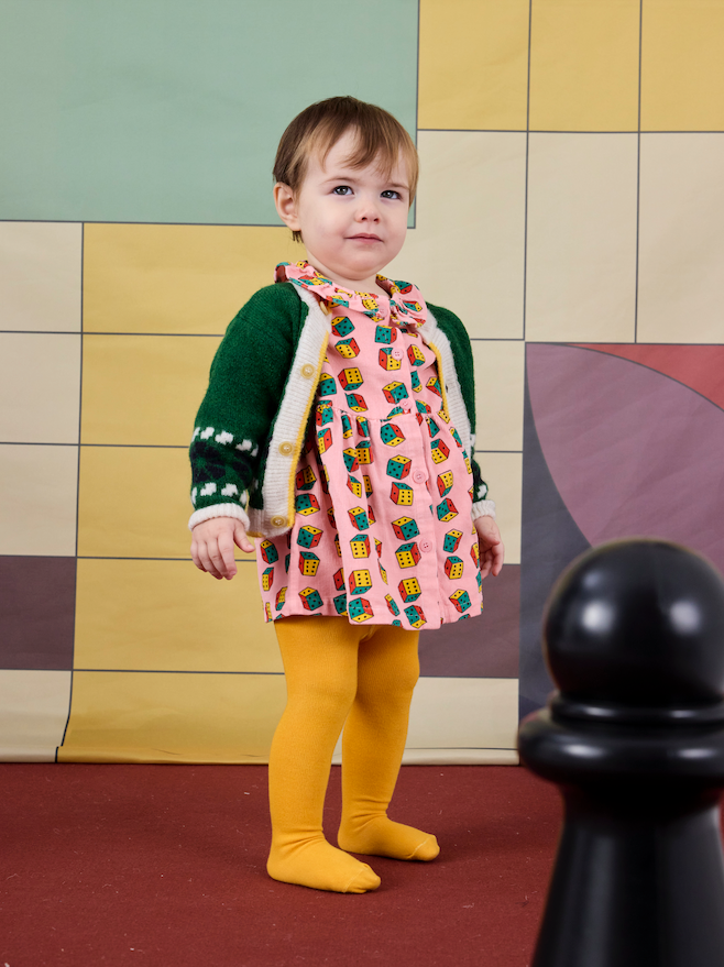 Bobo Choses - Cardigan Baby Kaleidoscope Jacquard Green
