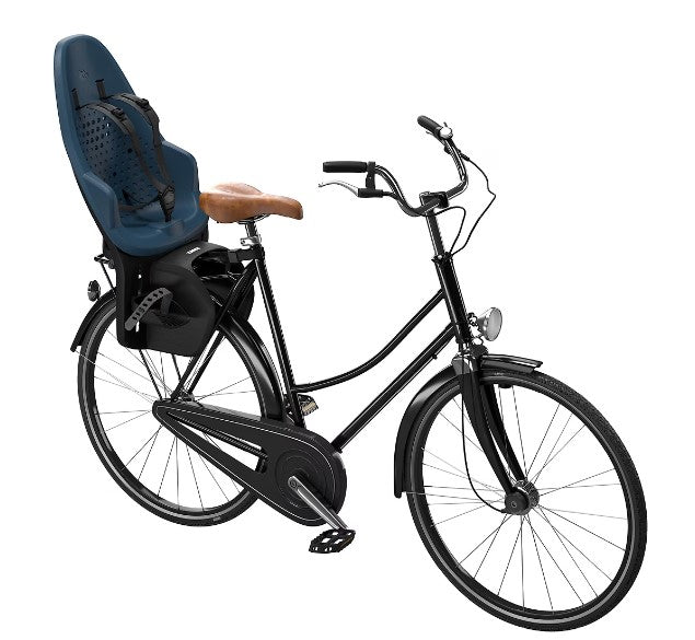 Thule Yepp 2 Maxi Rack Mount - Majolica Blue, comfortabel en veilig kinderfietszitje voor achterop de fiets