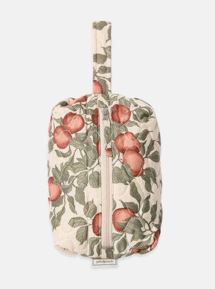 Kleine quilted toilettas van Garbo & Friends met Pomme-print