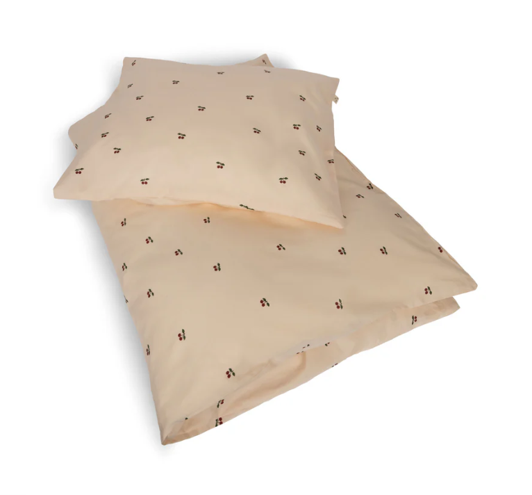 Donsovertrek bedset Konges Sløjd Cherry 100x140 cm met kussensloop