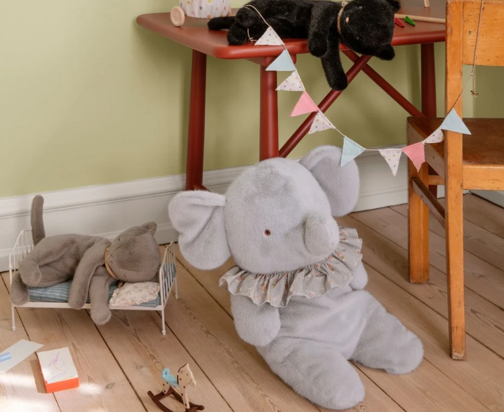 Maileg - Knuffel Sleeping Kitten Medium | Grey