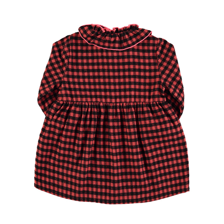 Jurk Vichy Flannel Red / Black