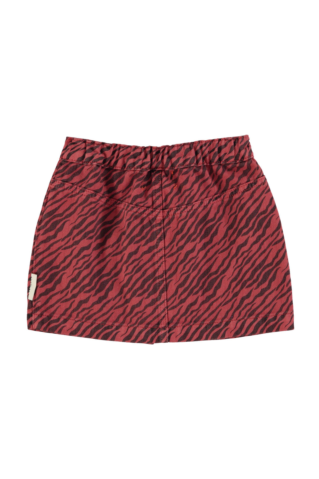 Piupiuchick - Rok Short Zebra Twill Bordeaux