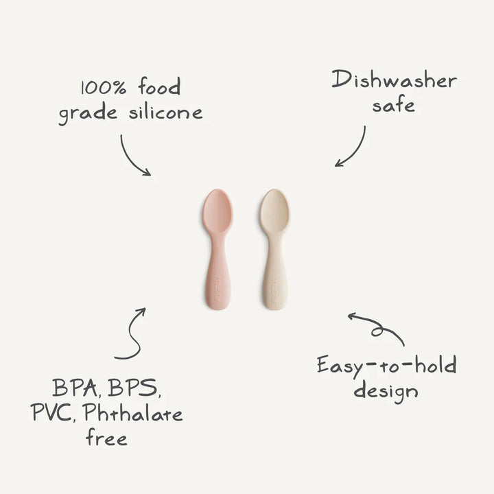 Mushie - Lepels Baby | Natural/Shifting sand