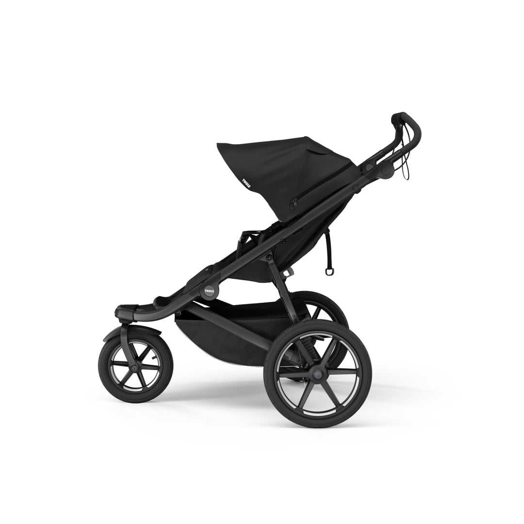 Thule Urban Glide 3 buggy in zwart met grote wielen en comfortabele zitje