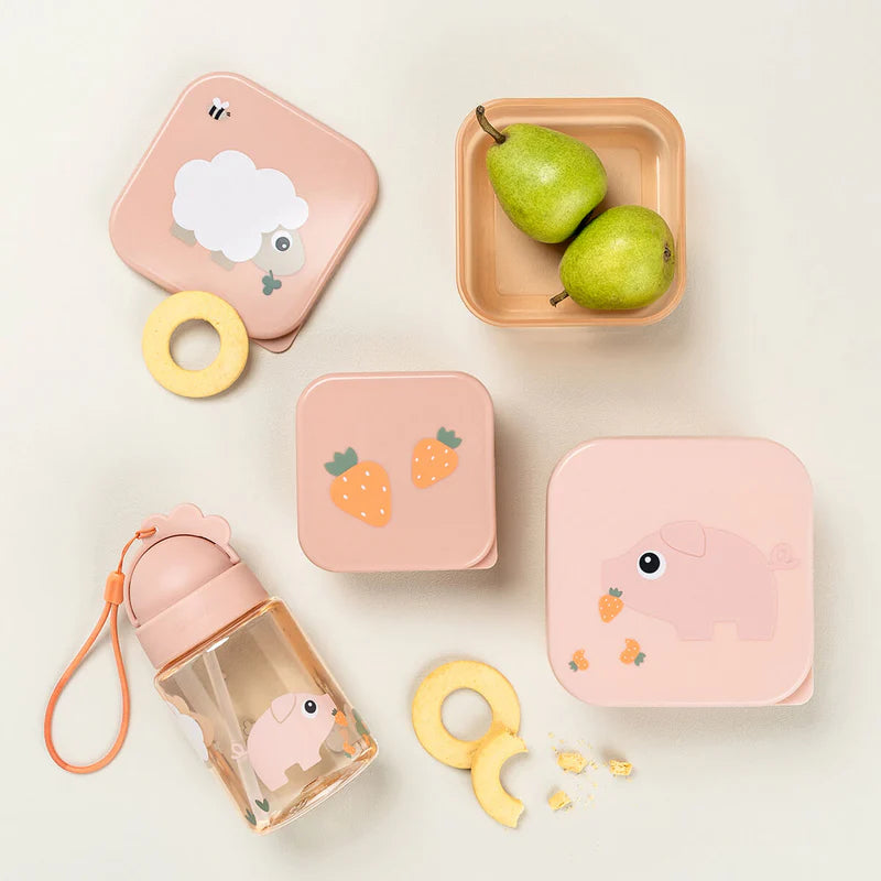 Done by Deer - Snackdoosje Tiny Farm Powder (3 stuks)