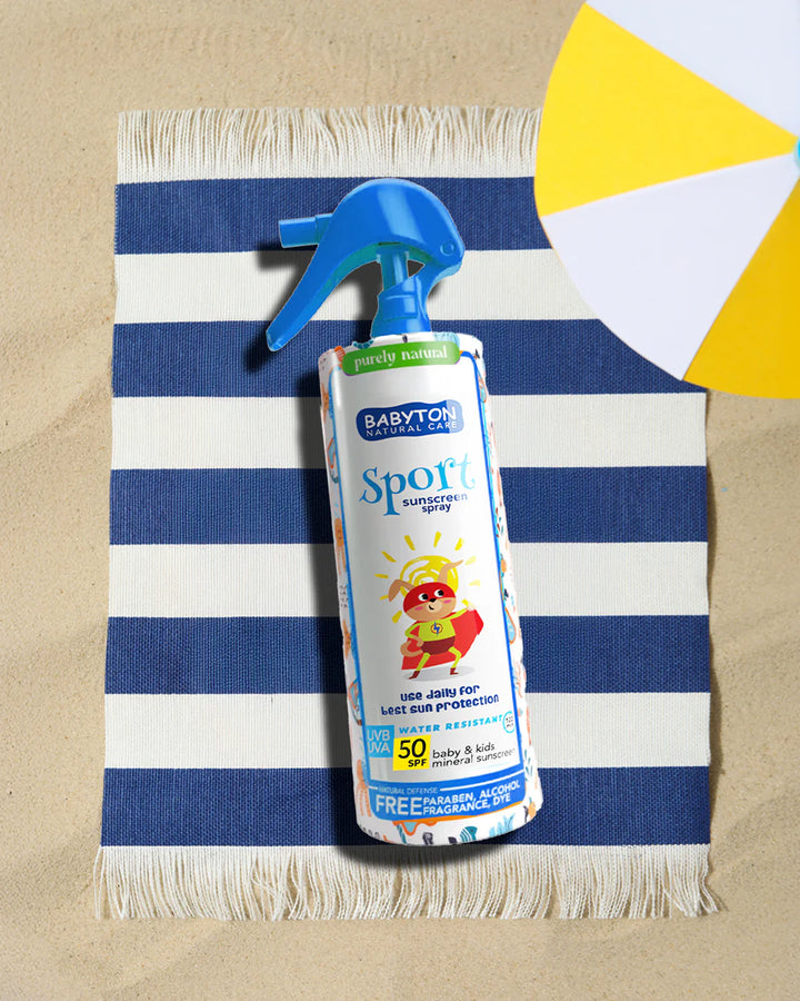 Babyton zonnecrème spray SPF50 voor kinderen, 200ml, minerale bescherming