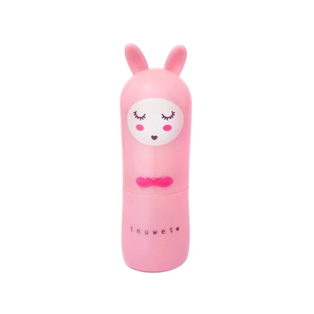 Inuwet Rose Bunny Lippenbalsem in schattige verpakking met roze design