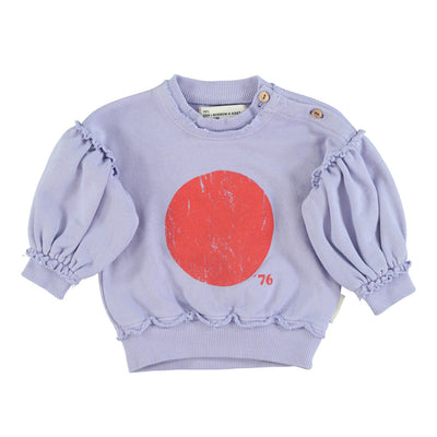 Sweater Baby Red Circle Balloon Lavender