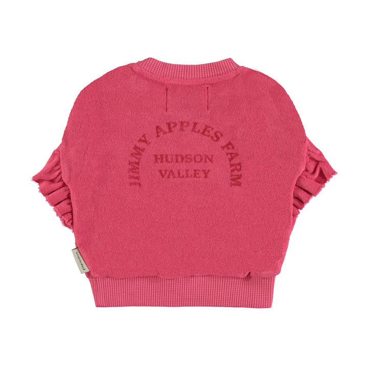 Sweater Baby Red Apple Terry Strawberry Pink