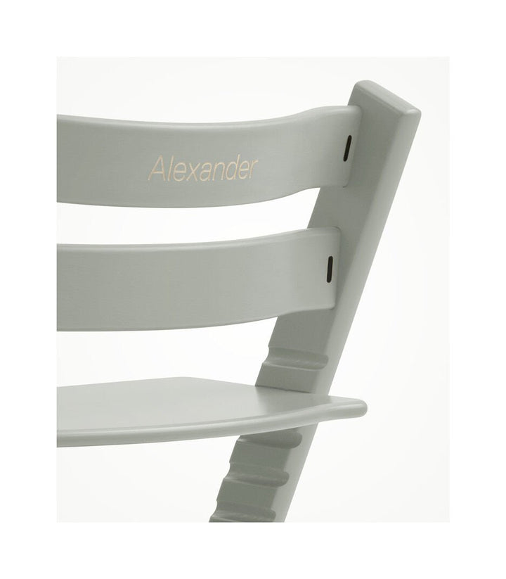 Stokke Tripp Trapp Glacier Green kinderstoel in Scandinavisch design, verstelbaar en duurzaam.