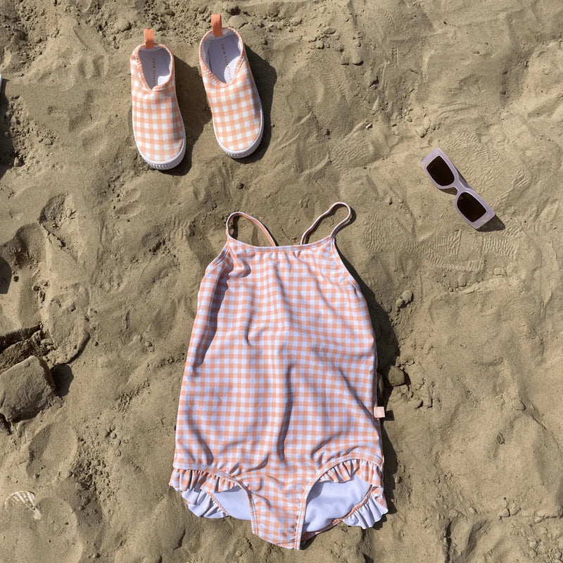Swim Essentials - Badpak Sunset Grid | Oranje