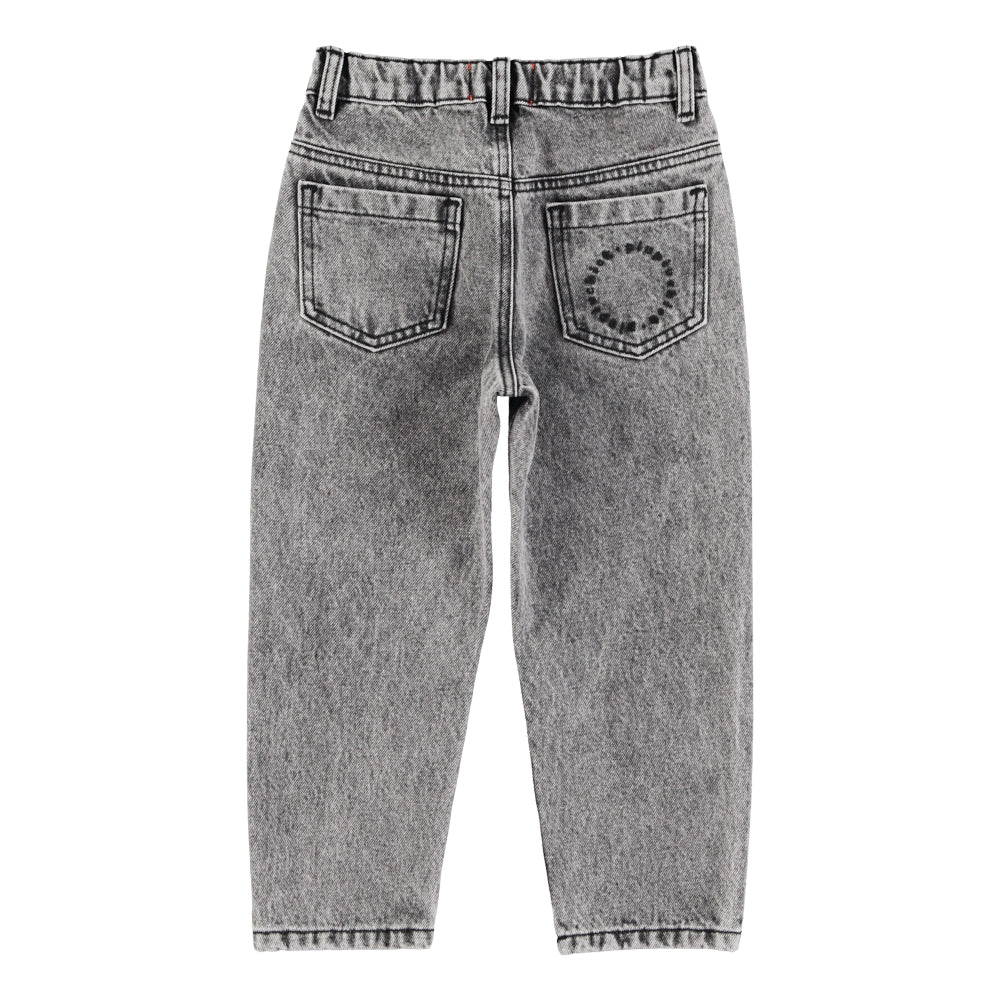 Jeans Broek Unisex Washed Grey Denim