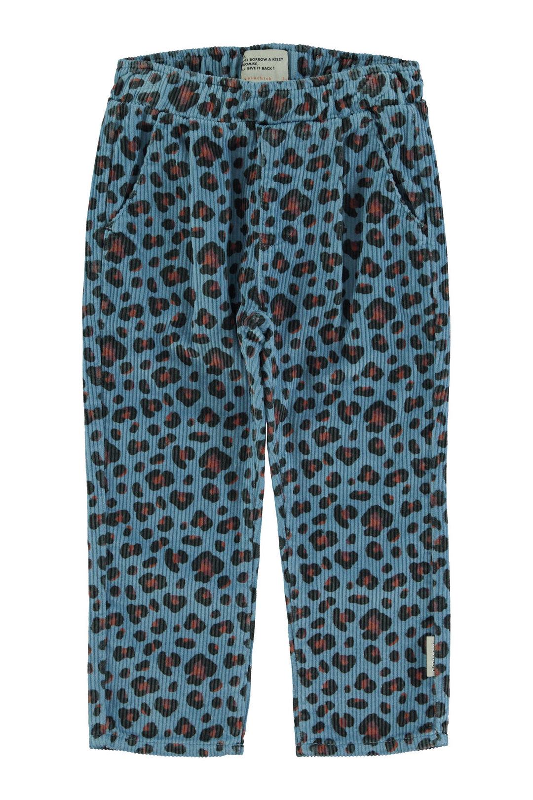 Piupiuchick - Broek Unisex Corduroy Animal Blue