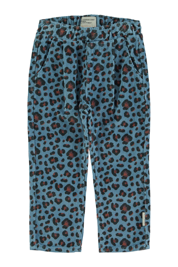 Piupiuchick - Broek Unisex Corduroy Animal Blue