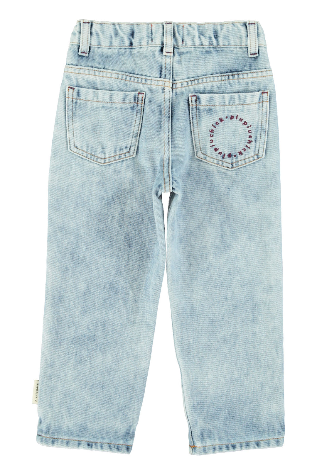 Piupiuchick - Jeans Broek Unisex Faded Denim Washed Blue