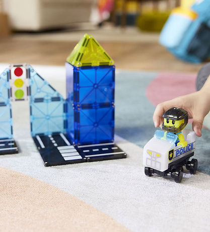 MAGNA-TILES - Magnetische Bouwblokken Police Patrol (20 stuks)