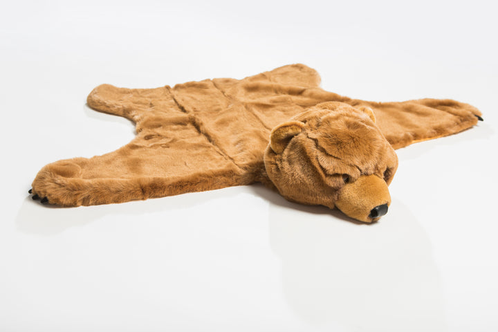 Wild & Soft verkleedcape Bear Light Brown van zacht nepbont voor kinderen