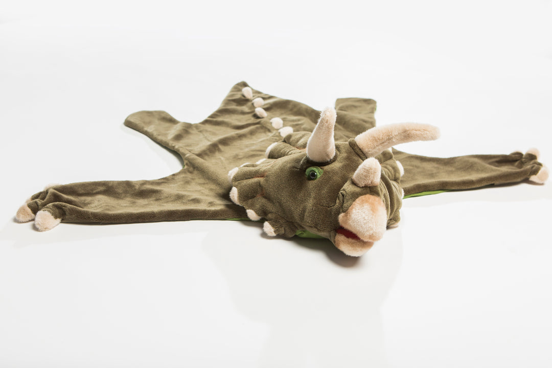 Wild & Soft verkleedcape Dino van zacht nepbont voor kinderen